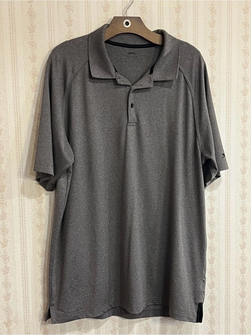 Slazenger Men's Heather Charcoal Polo - Short Sleeve